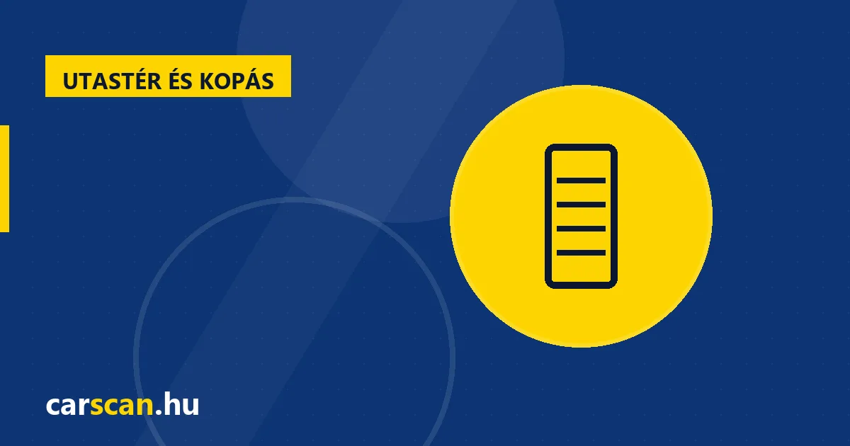 Beázás jelei az utastérben és a csomagtartóban